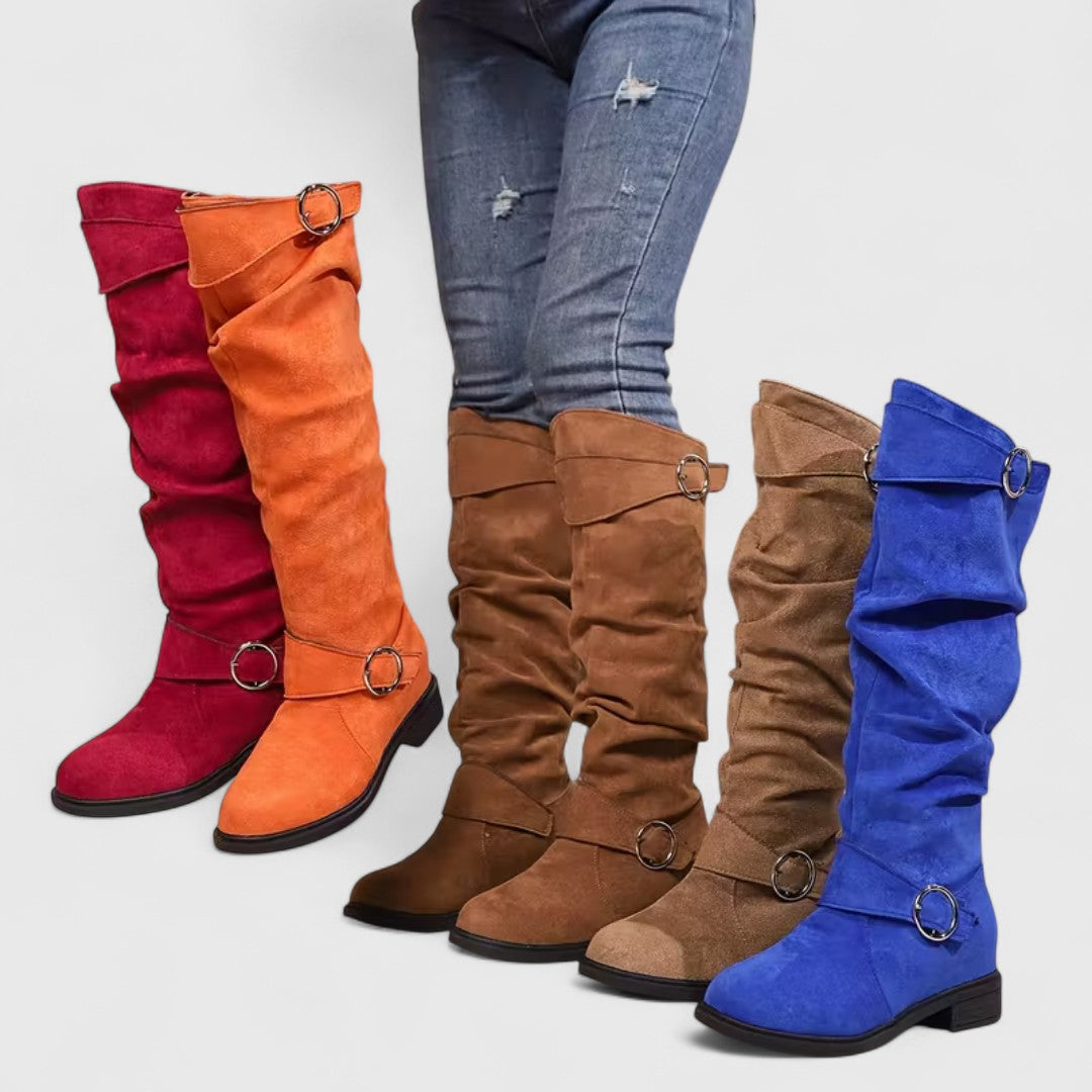 Aura | Botas altas hasta la rodilla de elegancia suave