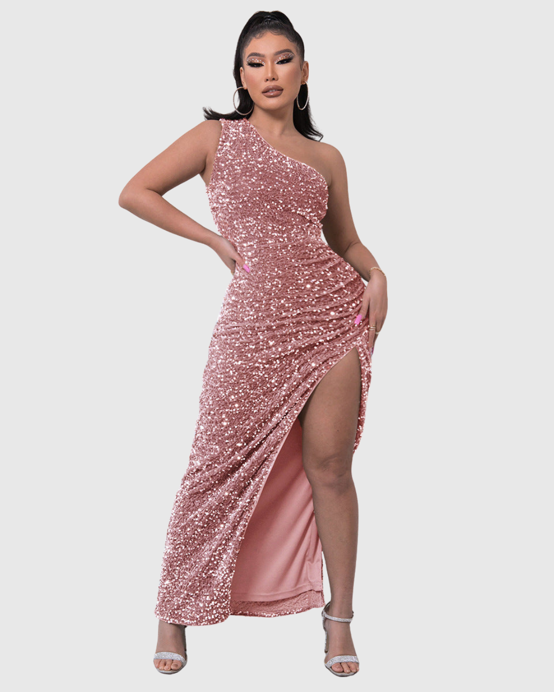 Lilli | Vestido de noche de lujo con un solo hombro