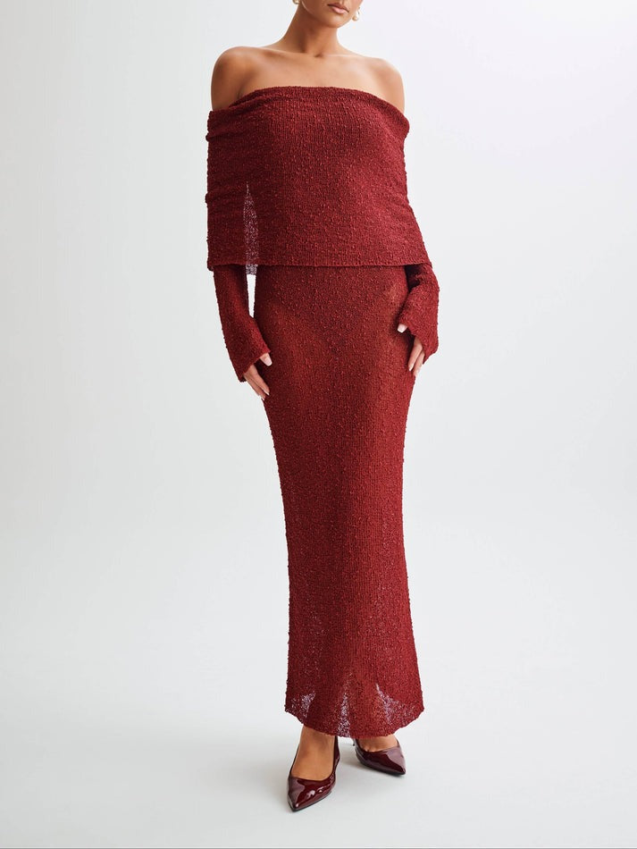 Kenvira™ | Vestido con hombros descubiertos
