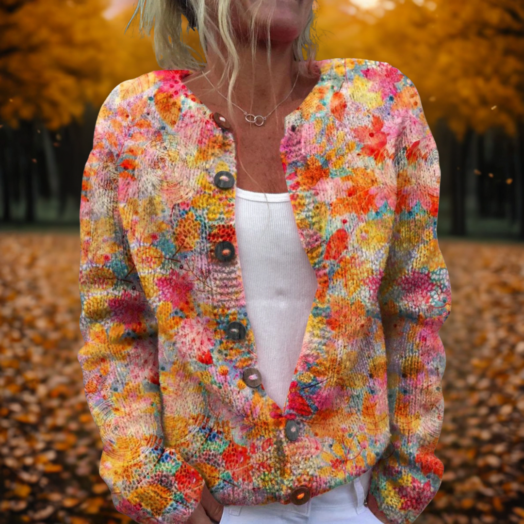 Gwen | Cárdigan con estampado floral