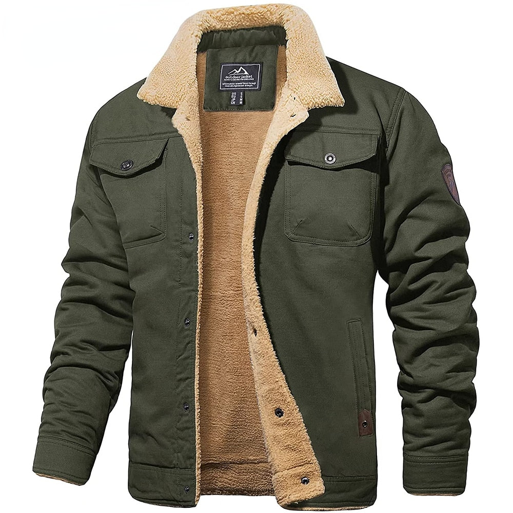 Hudson™ | Chaqueta bomber con forro de sherpa para hombre