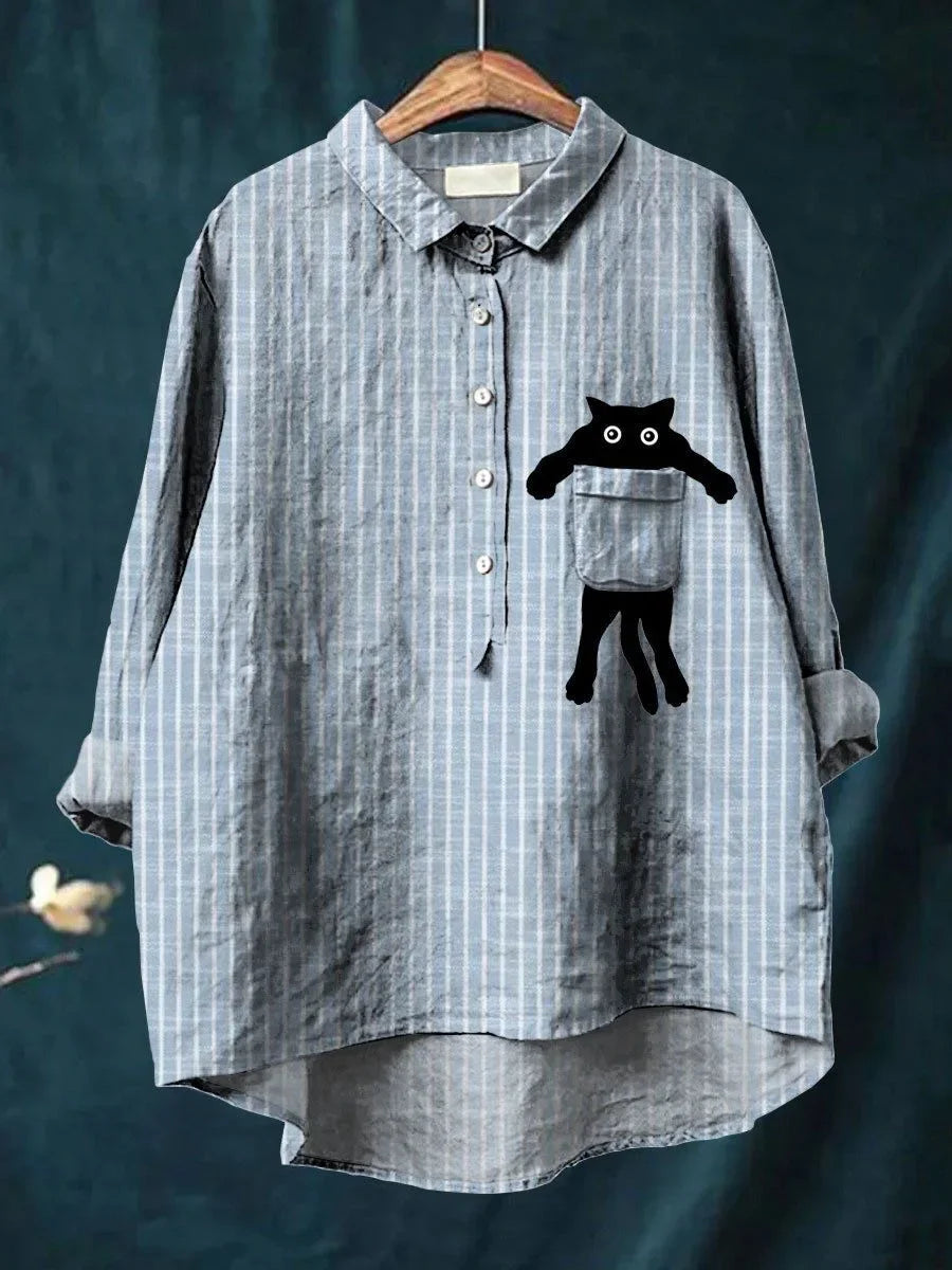 Mea | Camisa informal con estampado de bolsillo
