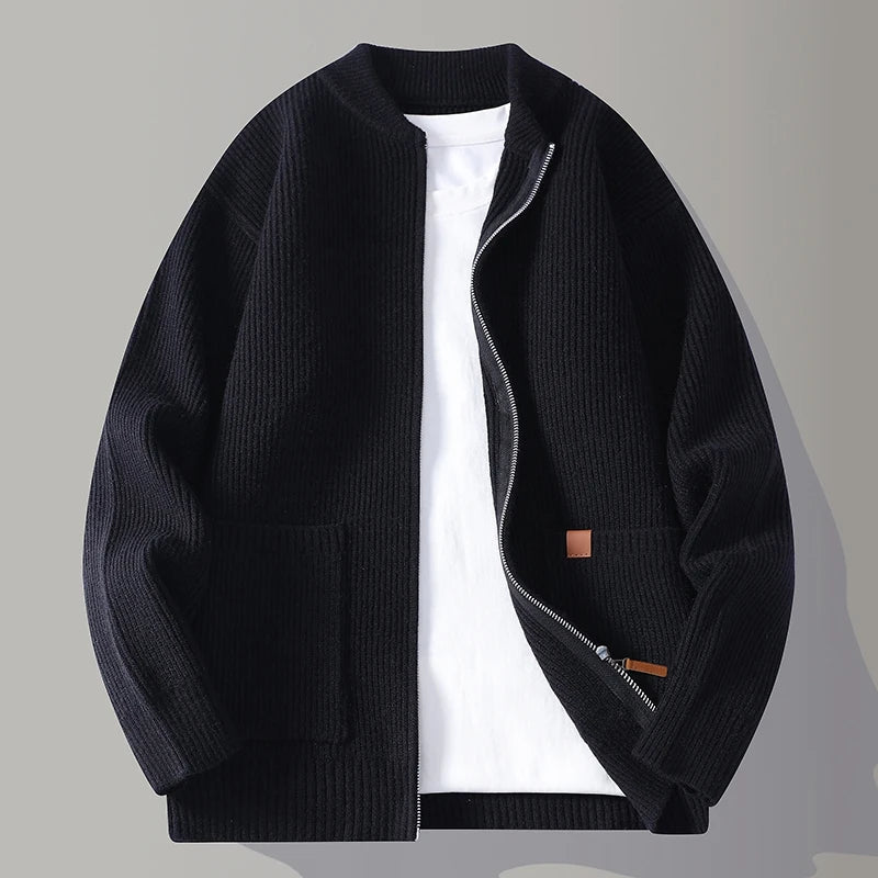 Chaqueta de punto acanalado Liam