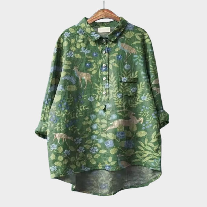 LUCIANA | Blusa Oversize con Gatos Estilizados y Comodidad Única para el Día a Día