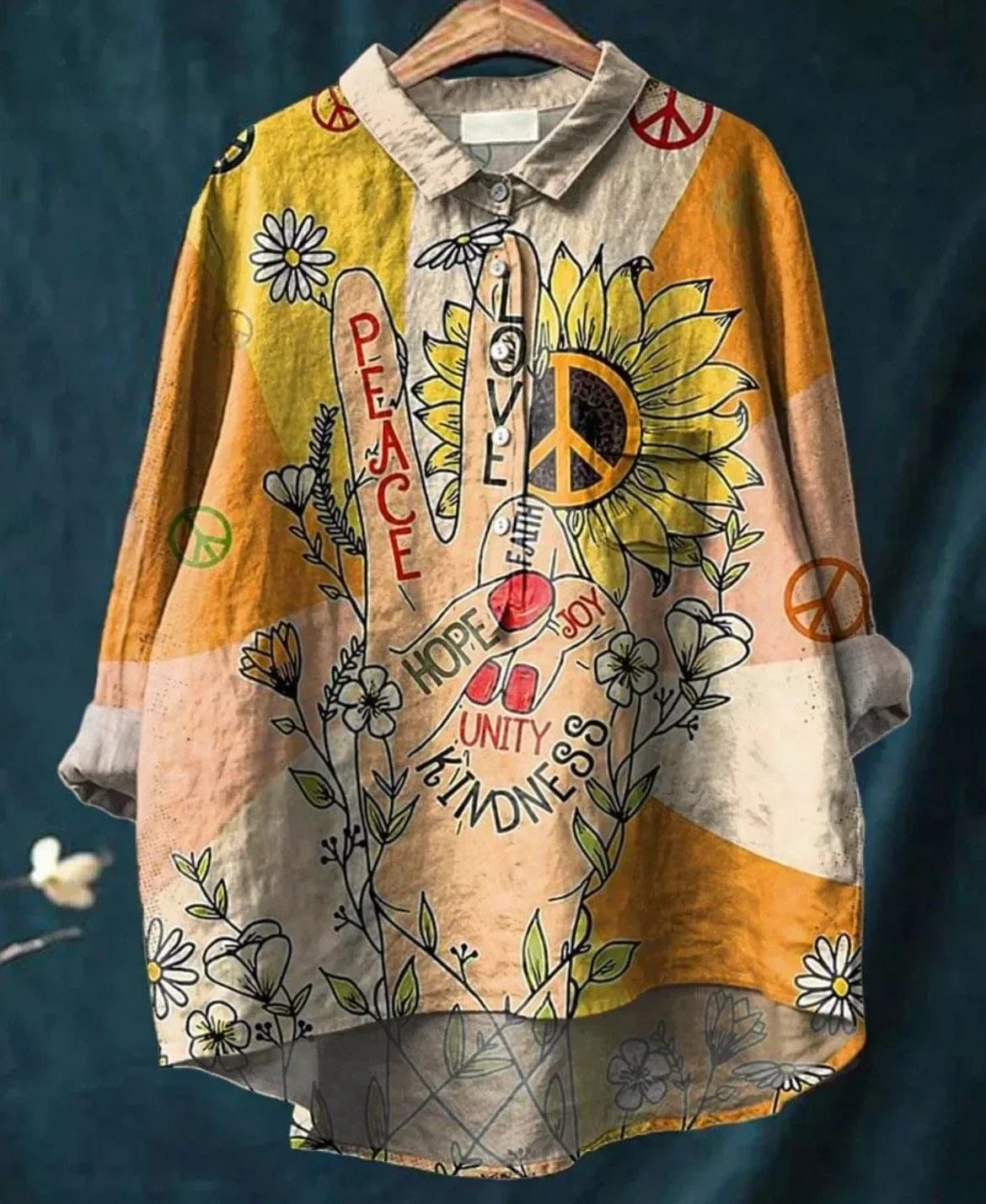 Gina | Camisa relajada con estampado