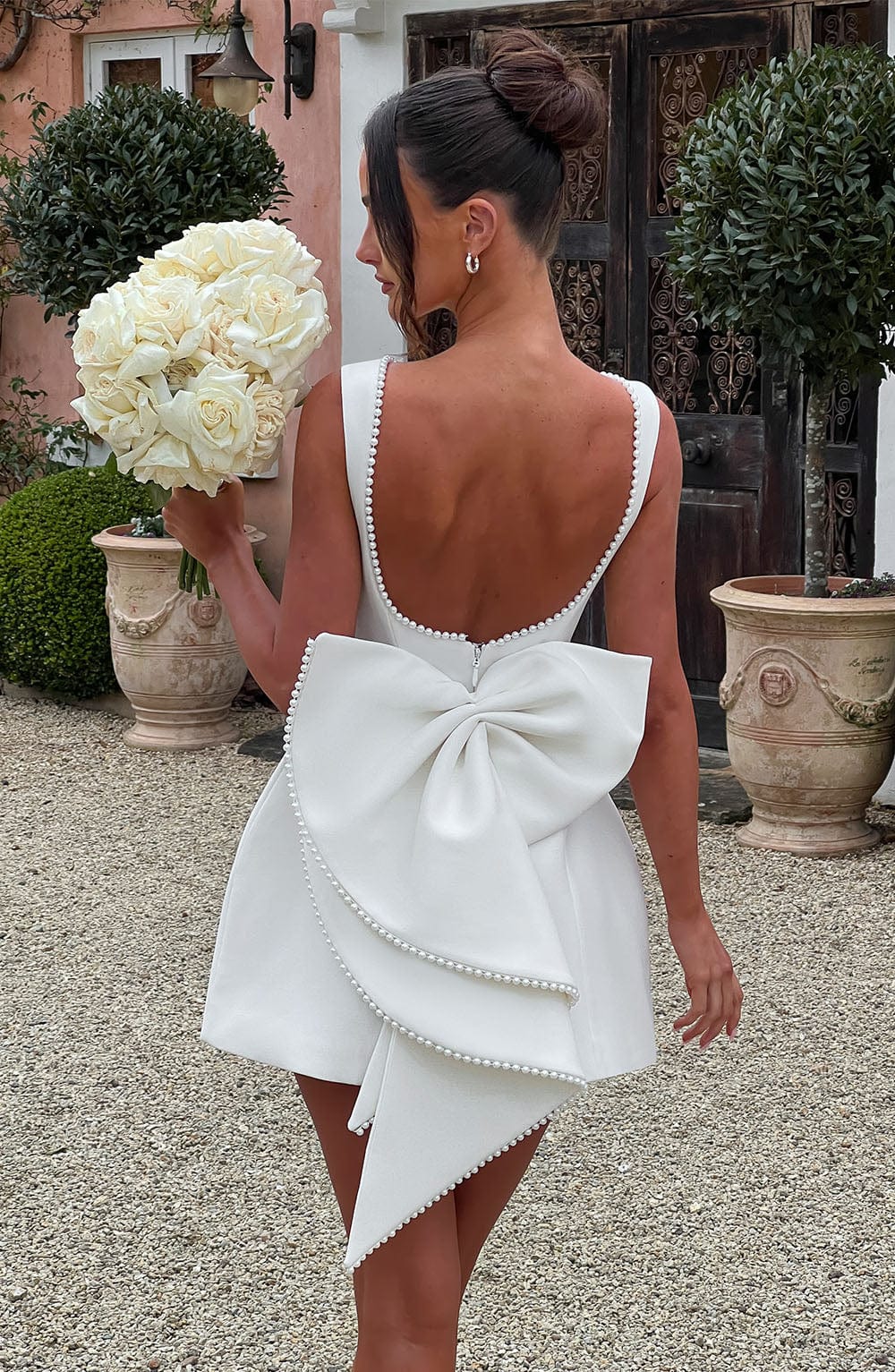 Azalea™ | Minivestido con lazo de perlas