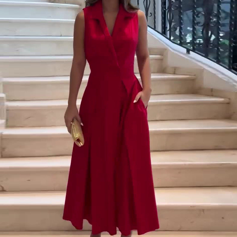 Amaia | Vestido midi con cuello en V