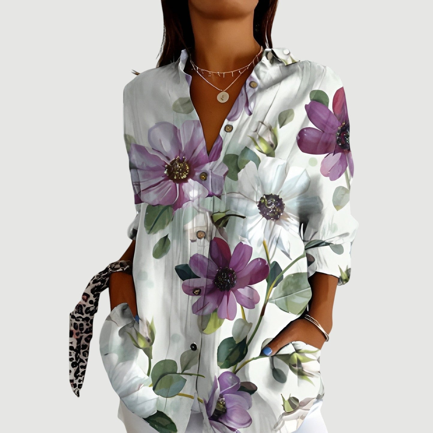 Silje™ | Blusa Artística Bloom