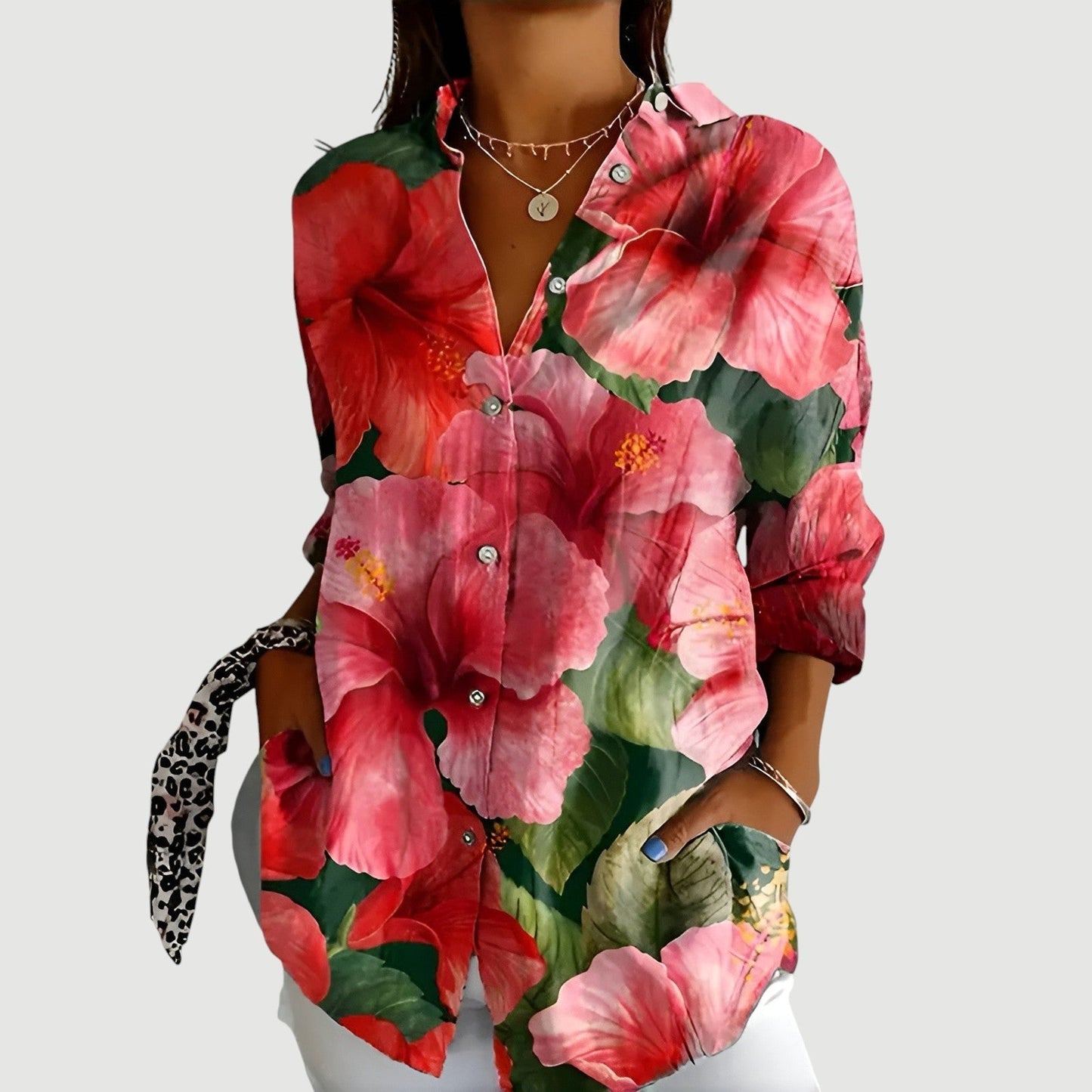 Thea™ | Blusa Artística Bloom