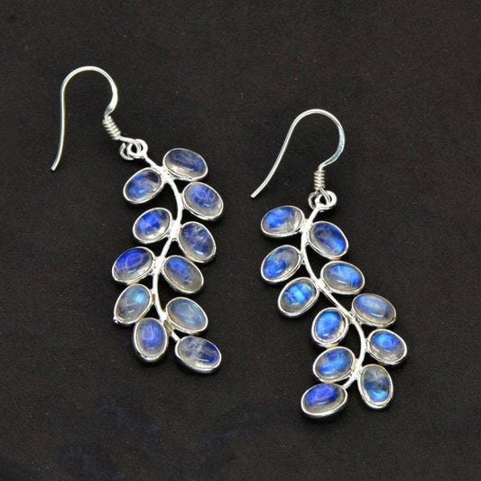 Pendientes de piedra lunar 