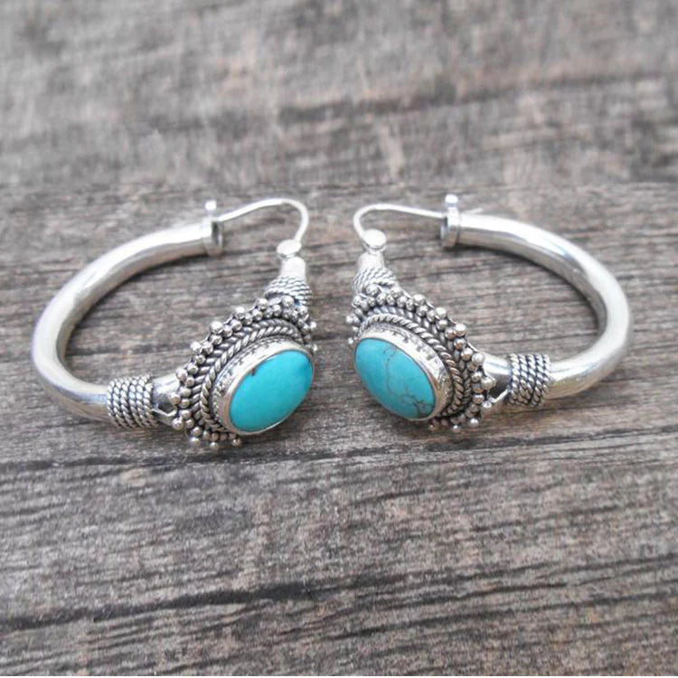 Pendientes vintage de turquesa