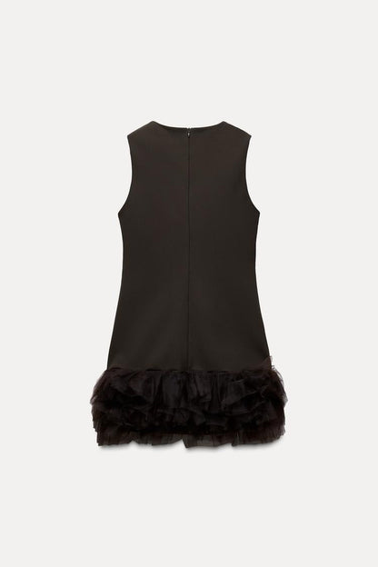 Novara™ | Vestido de tul marrón