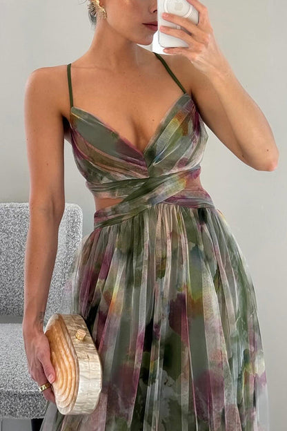 Frostine™ | Vestido largo floral y romántico