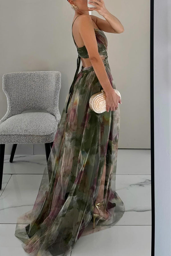 Frostine™ | Vestido largo floral y romántico