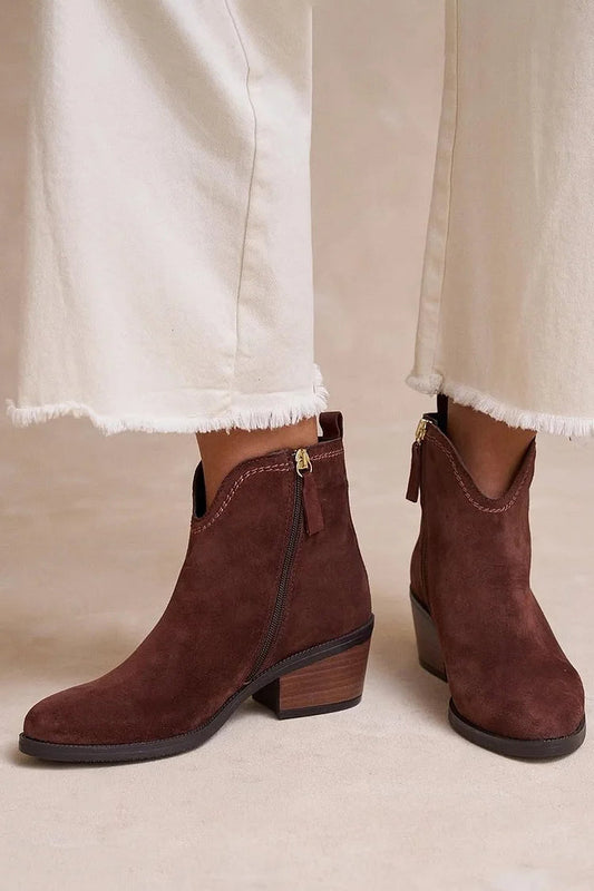 Célia™ | Botines de ante elegantes 