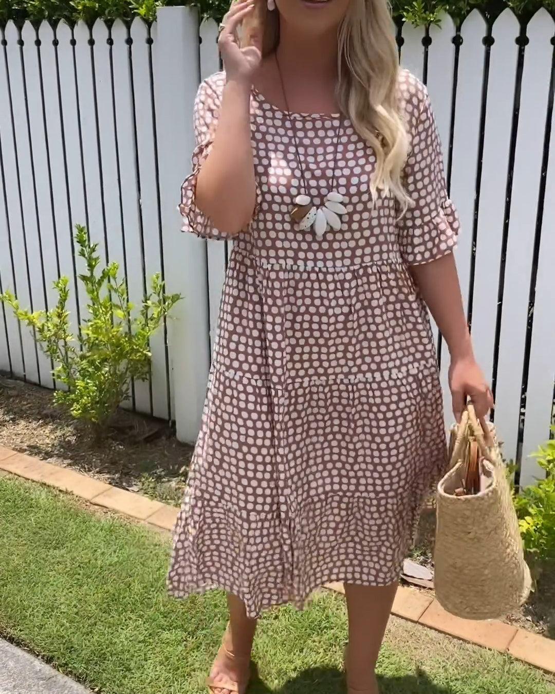 Zarah | Vestido midi de manga corta de marta cibelina