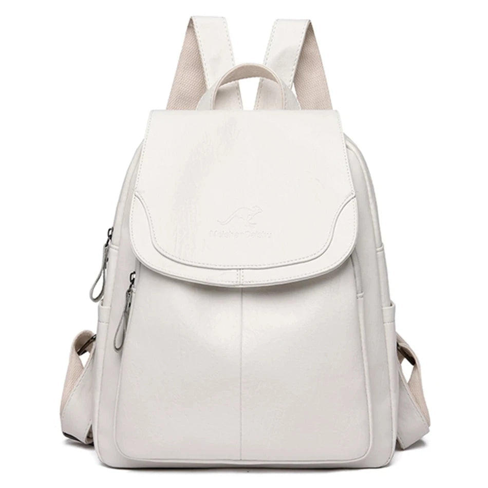 Olivia - Mochila de cuero segura