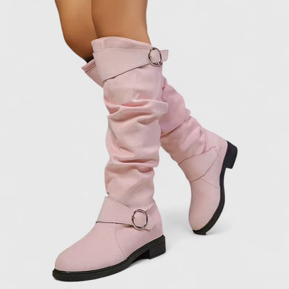 Aura | Botas altas hasta la rodilla de elegancia suave