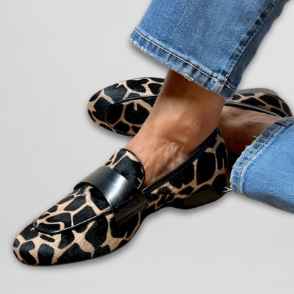 Priscilla | Mocasines con estampado de jirafa
