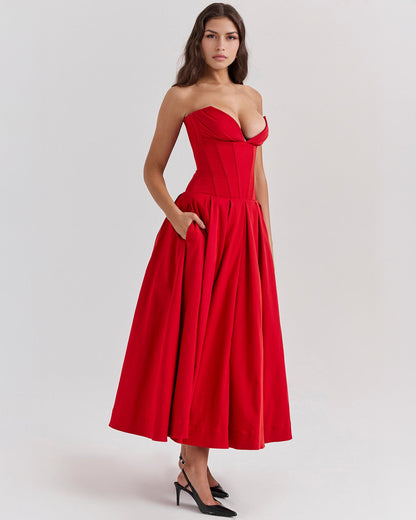Vestido midi Amalfi
