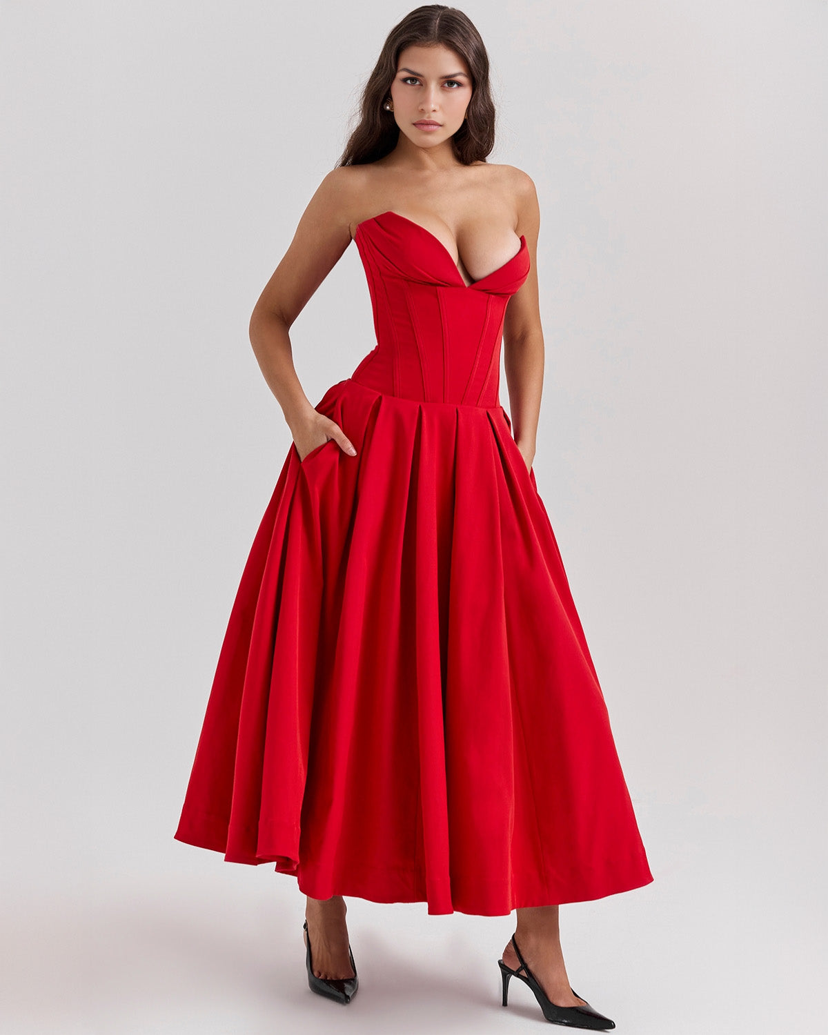 Vestido midi Amalfi