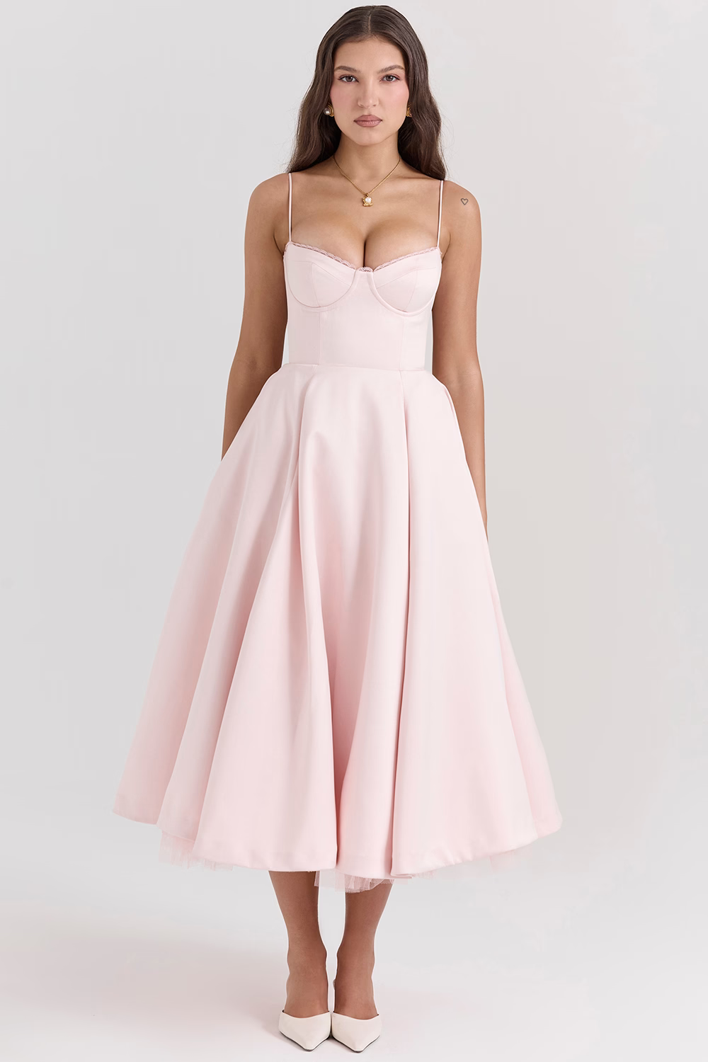 Alina™ | Vestido midi con corsé