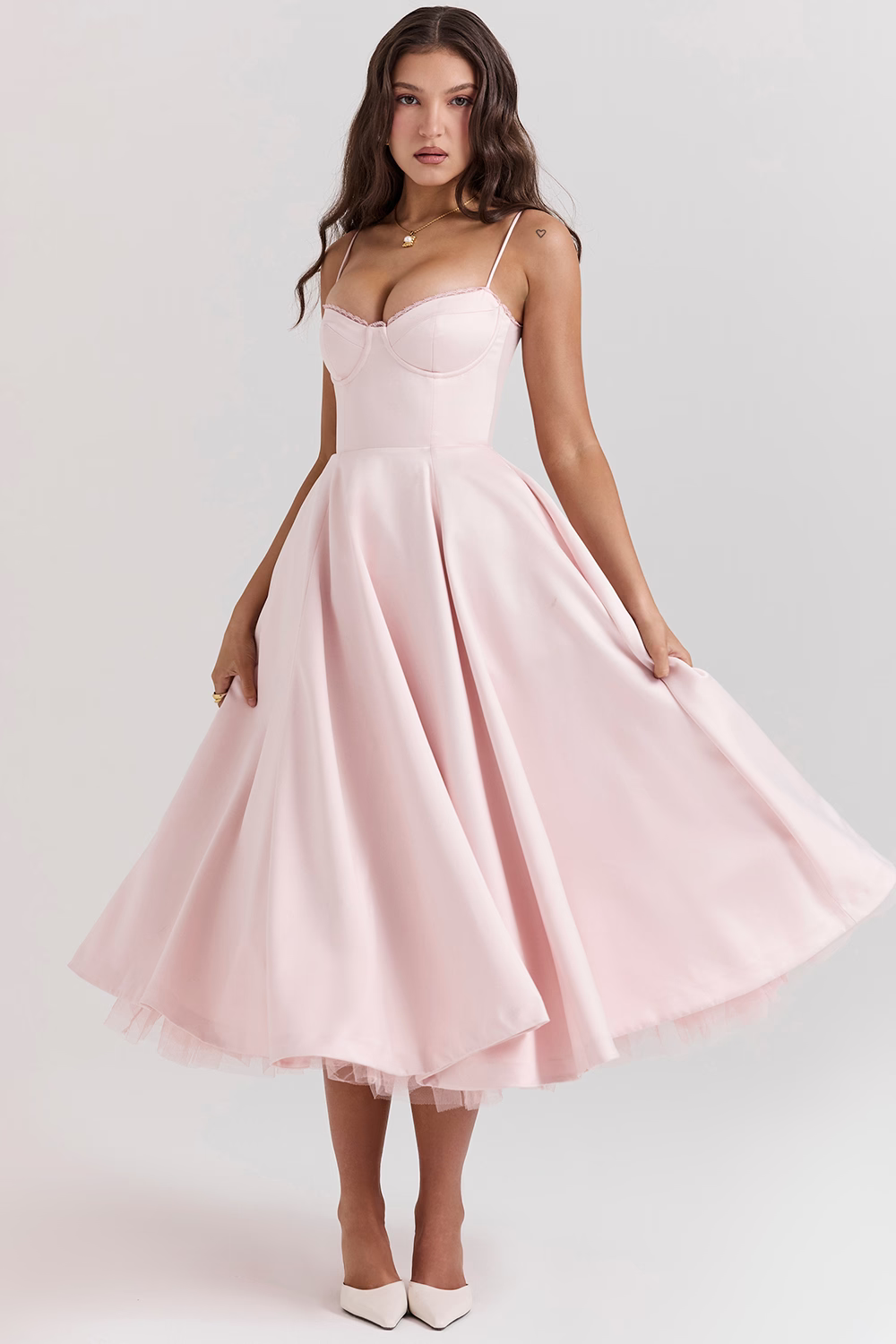 Alina™ | Vestido midi con corsé