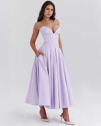 Vestido midi Amalfi