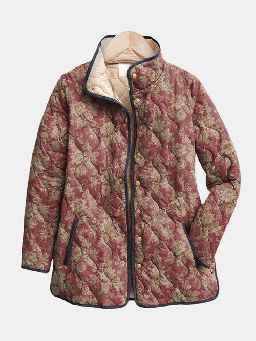 Corinne | Chaqueta con estampado floral retro