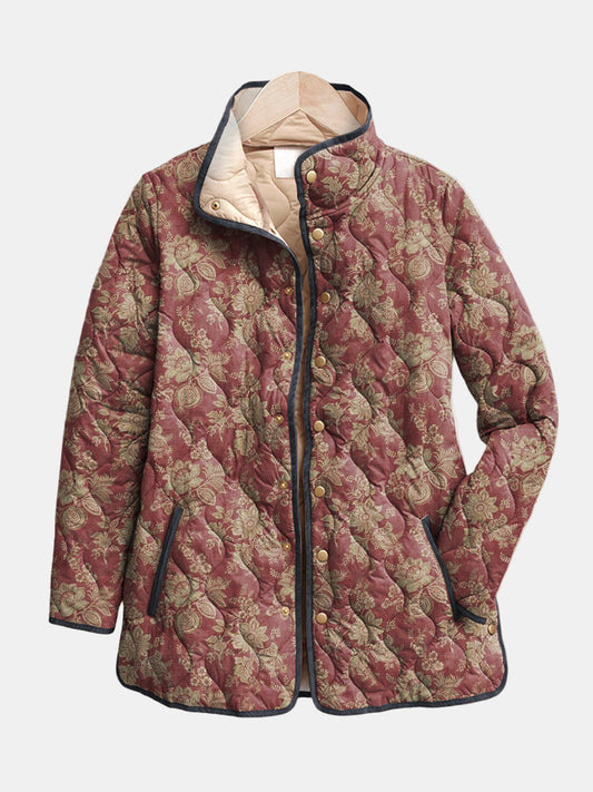 Corinne | Chaqueta con estampado floral retro