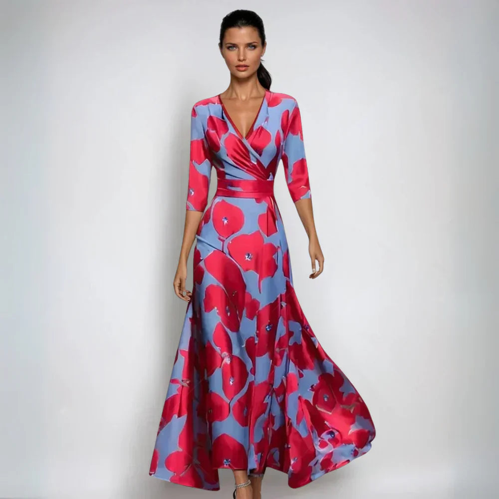 Ema | Bata floral acampanada