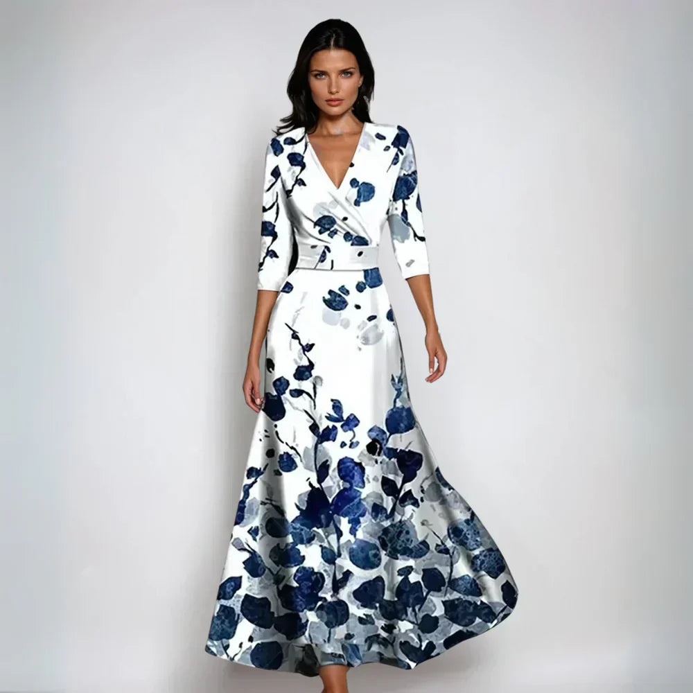 Ema | Bata floral acampanada