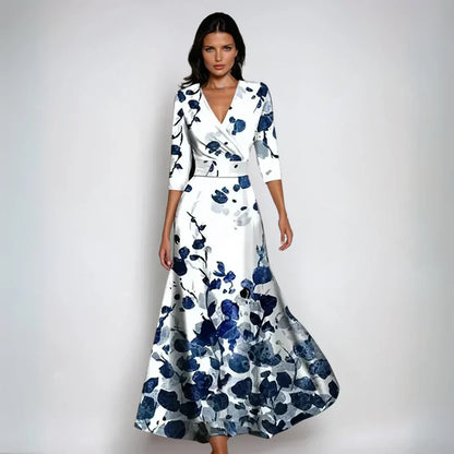 Ema | Bata floral acampanada