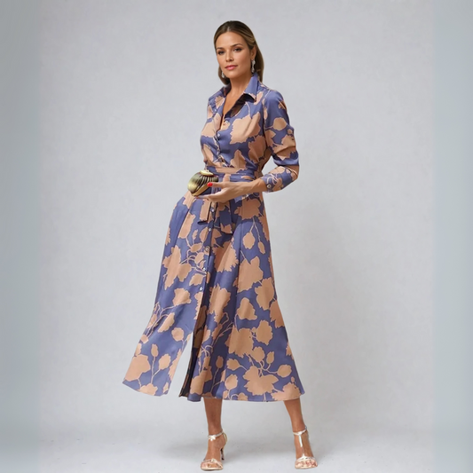 Flora - Vestido camisero clásico