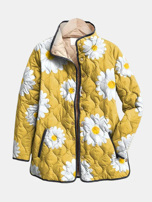 Chaqueta con estampado de margaritas de marta cibelina