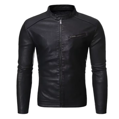 Chaqueta de cuero elegante