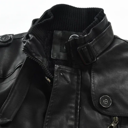 Chaqueta de motociclista de cuero Mark Long