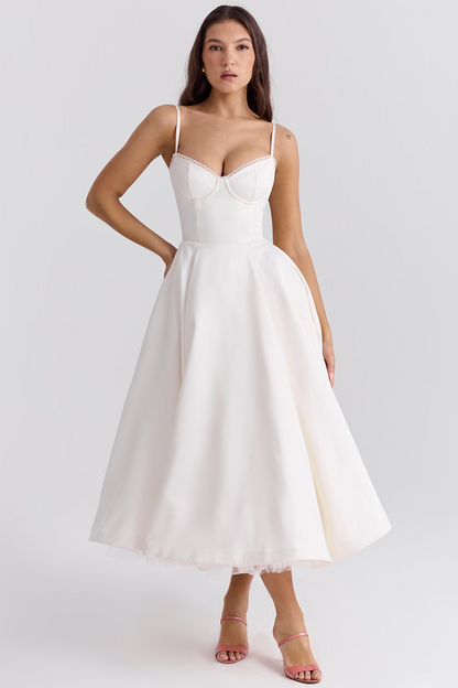 Alina™ | Vestido midi con corsé