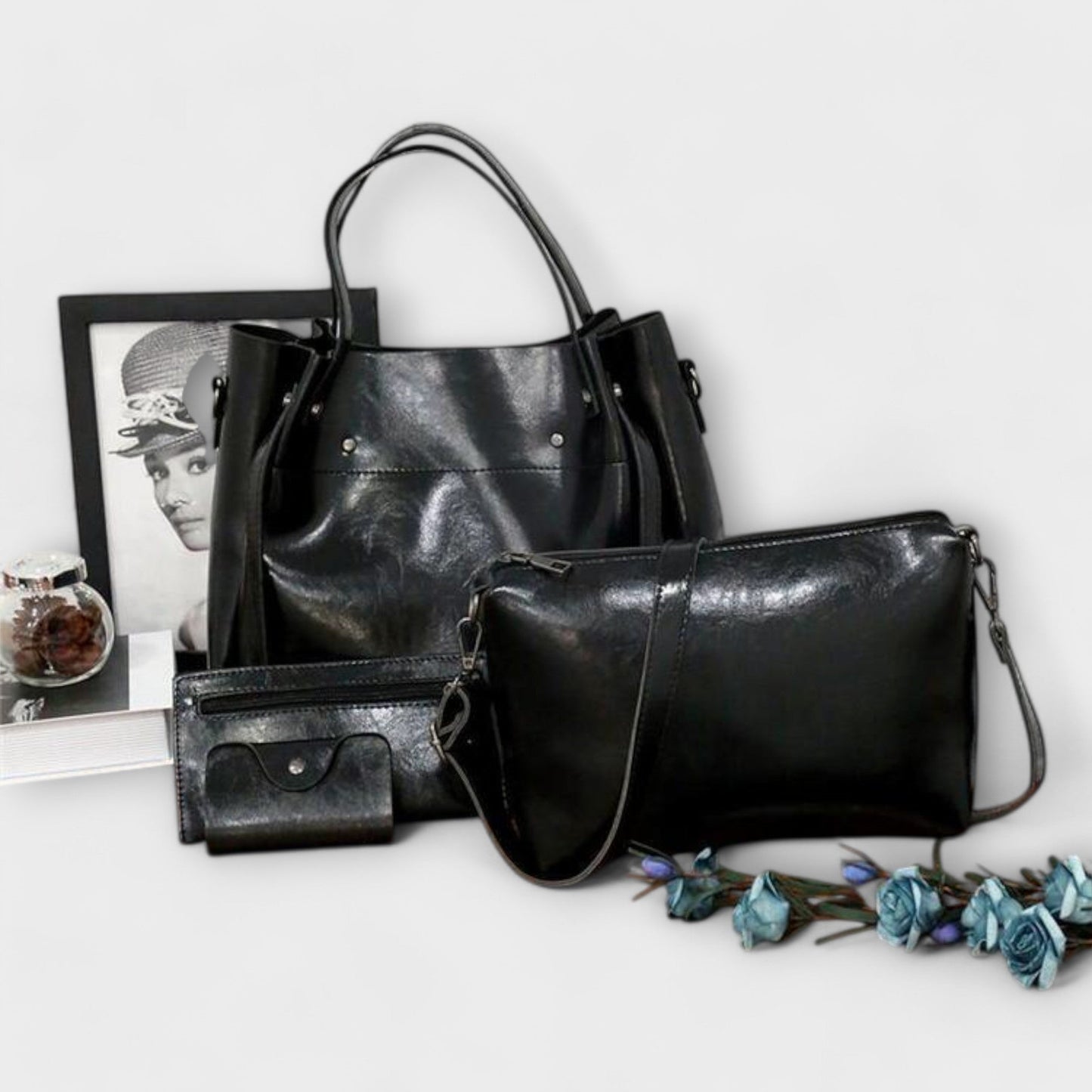 Alvhildea | Juego de bolsos vintage de 4 piezas 