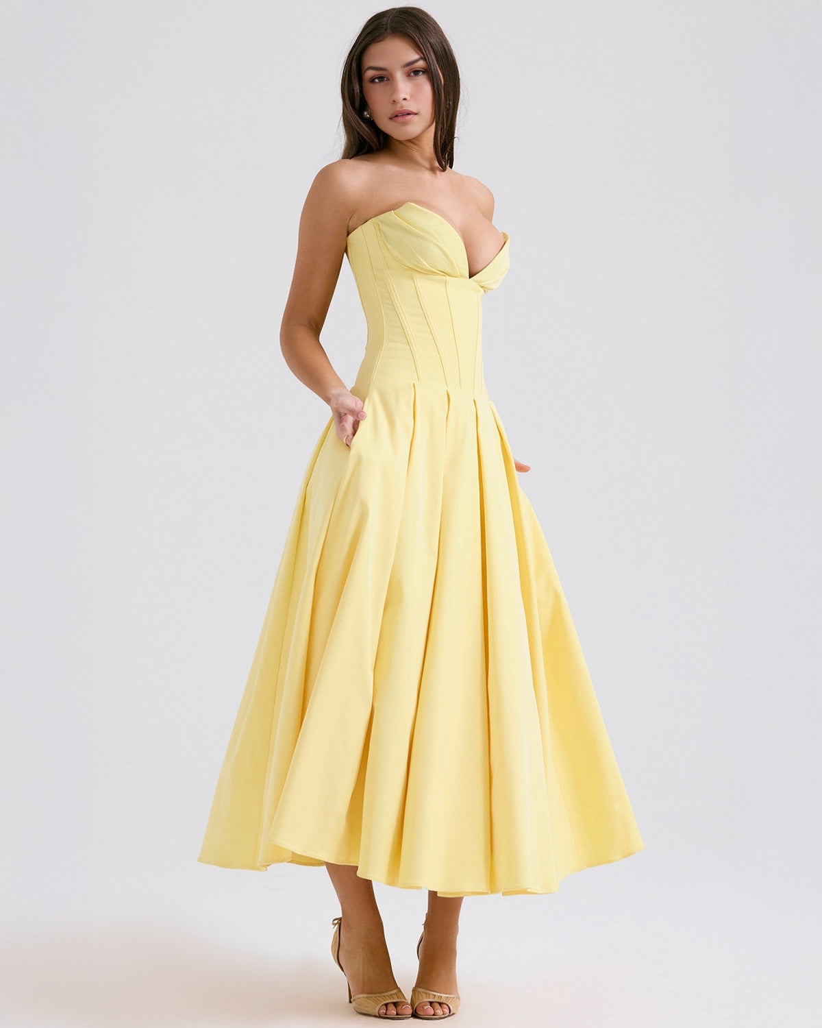 Vestido midi Amalfi