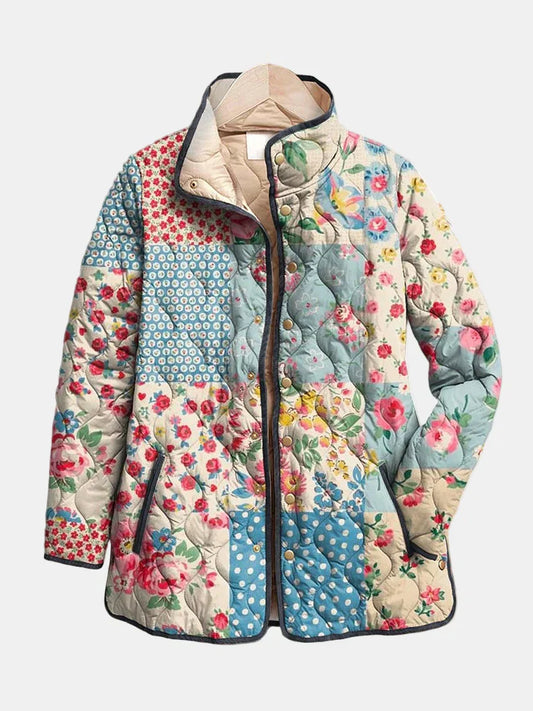 Zarae | Chaqueta acolchada con estampado floral para mujer