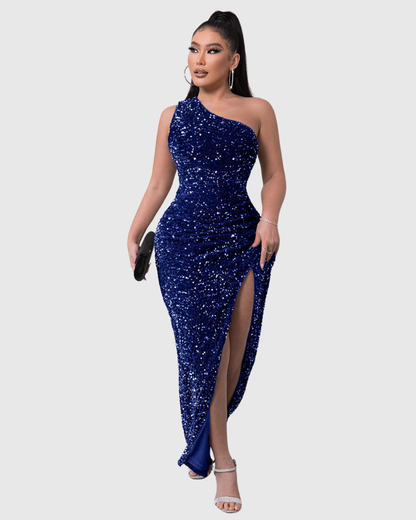 Lilli | Vestido de noche de lujo con un solo hombro