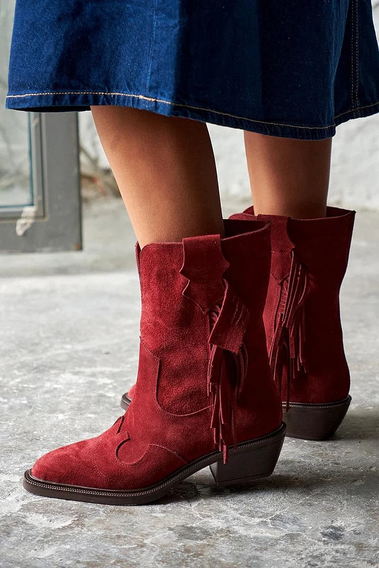 Ariana™ | Botines estilo western 