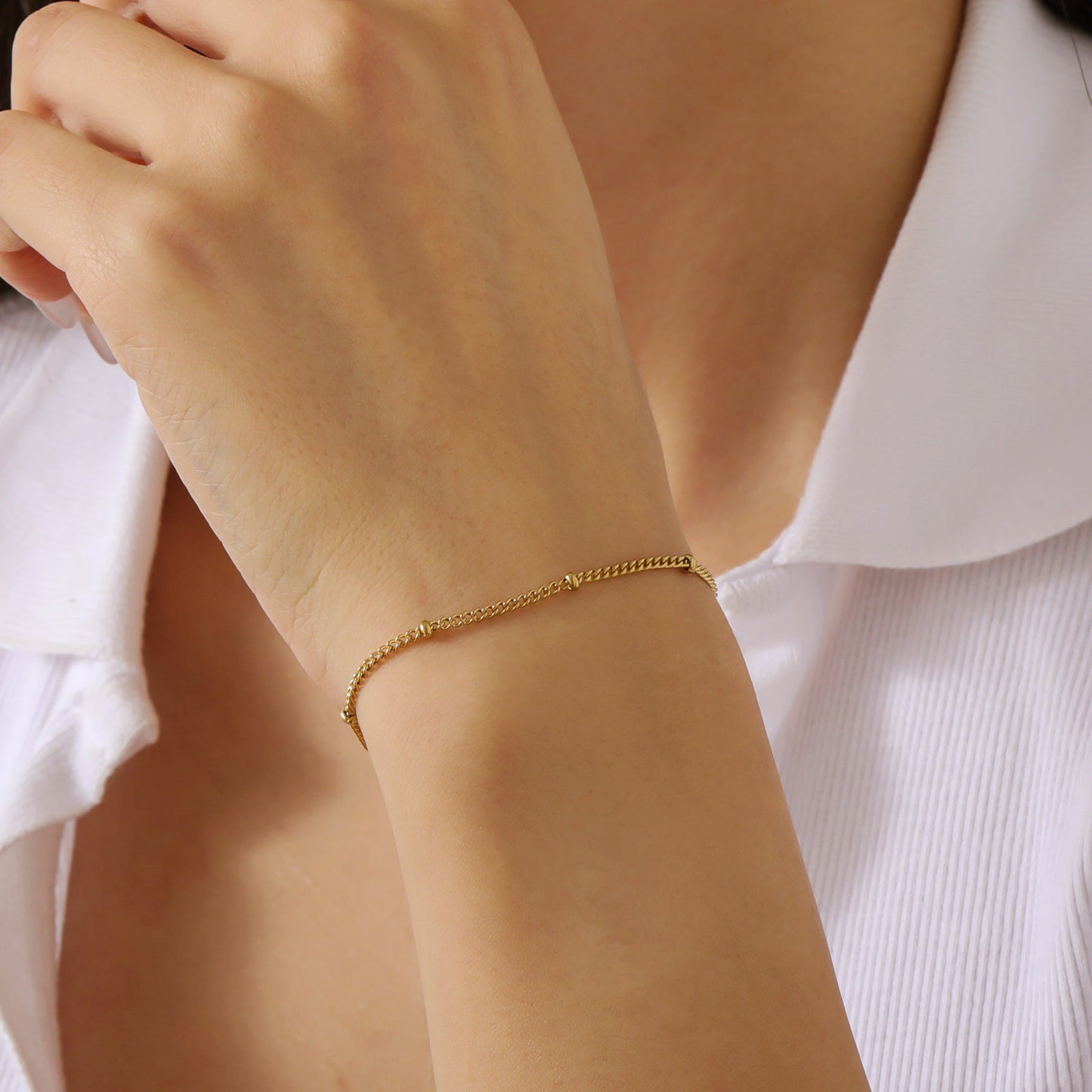 Pulsera de color dorado