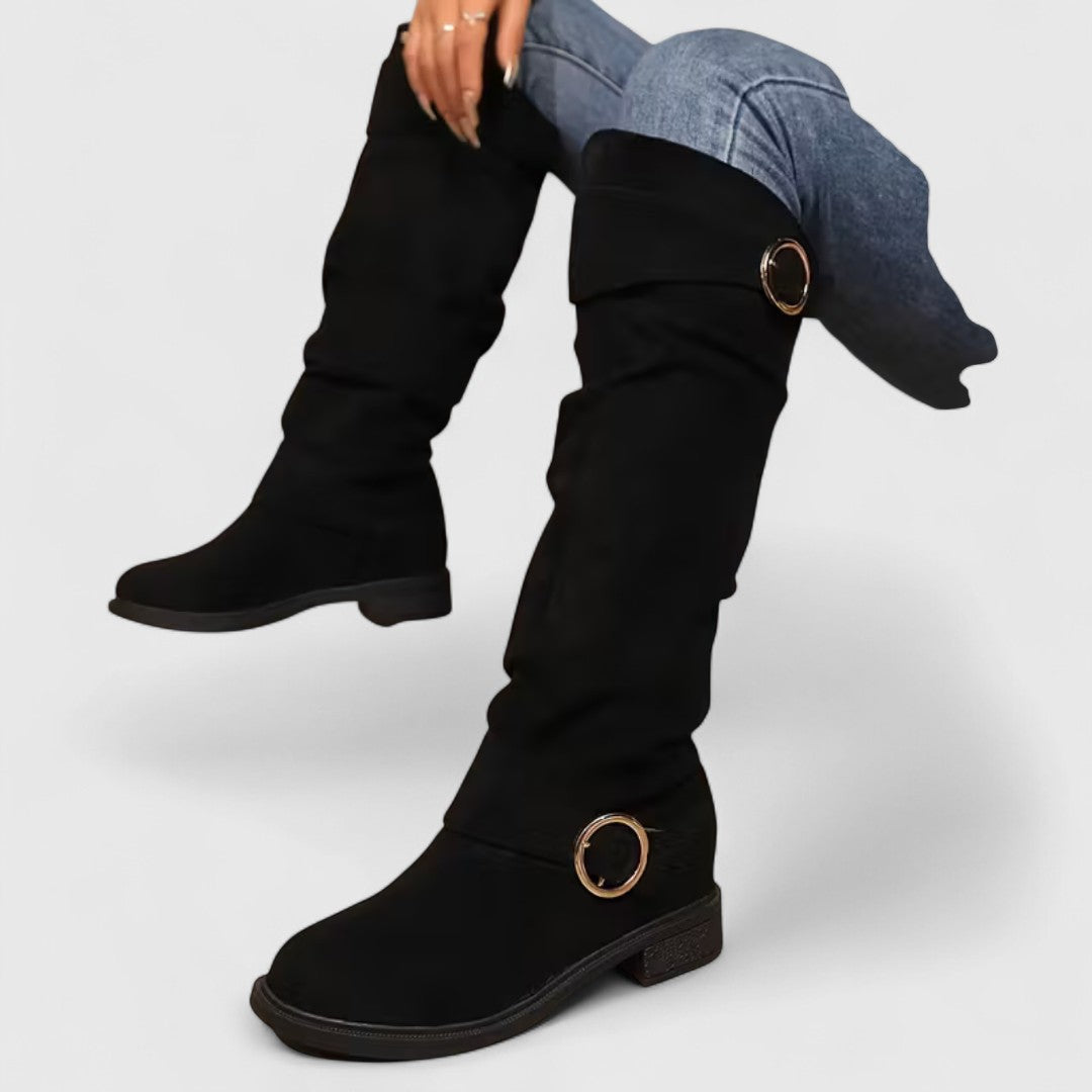 Aura | Botas altas hasta la rodilla de elegancia suave