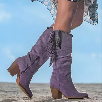 DesertTrail™ - Bota vaquera con flecos