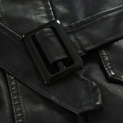 Chaqueta de motociclista de cuero Mark Long