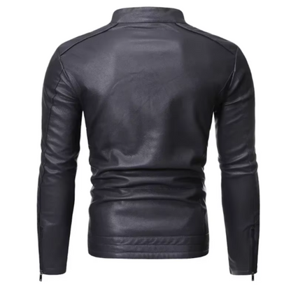 Chaqueta de cuero elegante