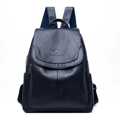 Olivia - Mochila de cuero segura