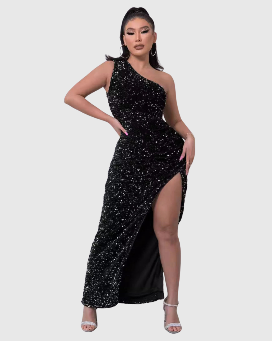 Lilli | Vestido de noche de lujo con un solo hombro